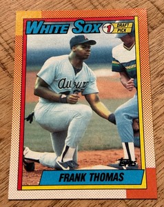 lot 73B image: Frank Thomas RC 1990 Topps #414 Rookie Baseball Card
