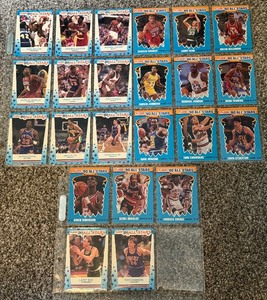 lot 95B image: 1989 and 1990 Fleer All-Stars Stickers Lots w Michael Jordan, Larry Bird, Magic Johnson and More