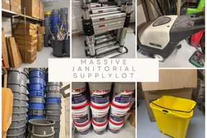 Massive Janitorial Supply & Equipment Liquidation — Wholesale Inventory + Used Machines - Look through all photos!
