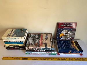lot 43 image: Collection of 15 History Books and Sticker Activity Book