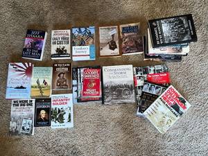 lot 45 image: Military History and American West Book Collection, 24 Hardcovers and Paperbacks