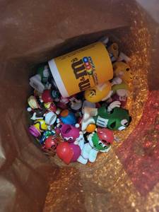 lot 153 image: Collection of M&Ms Character Toys and King Size Cup in Paper Bag