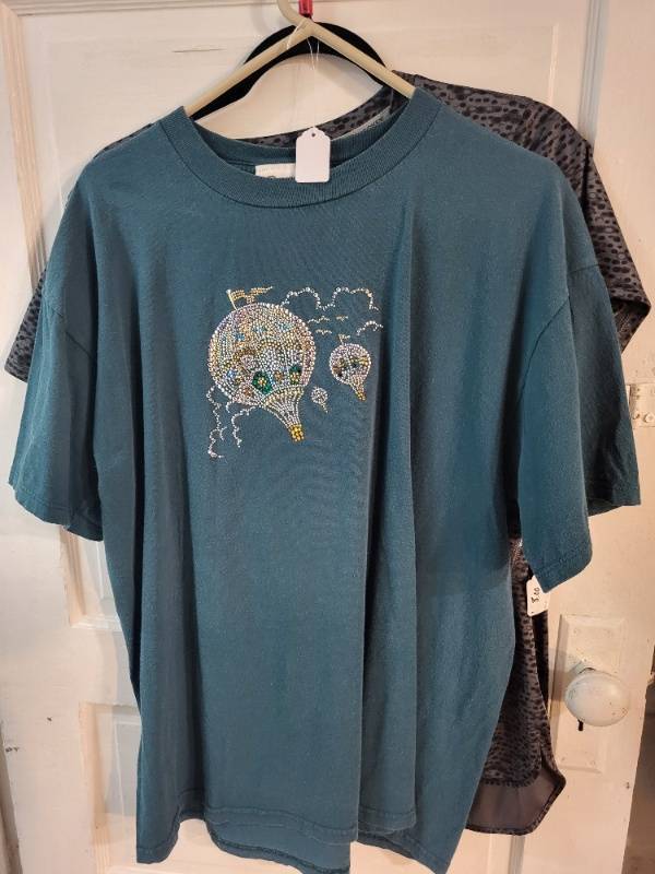 lot 5K image: Christine Alexander Hot Air Balloon Embellished Tee and Jockey Performance Shirt Set