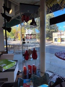 lot 135 image: Glass Display Cabinet - Contents not included