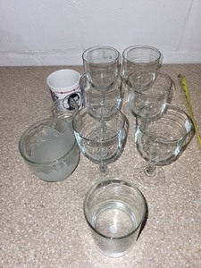 lot 55 image: Lot of Assorted Glassware and Lady Diana Mug