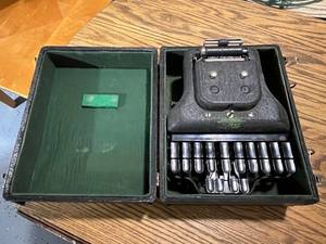 Antique Stenotype Master Model Typewriter with Case - Stenograph Machine