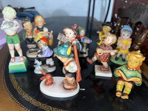 lot 132 image: Lot of 10 Vintage Porcelain Child Figurines - Various Designs