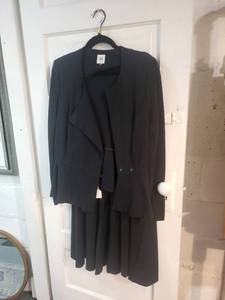 lot 17R image: Cabi Black Dress and Jacket Set, Size 8M