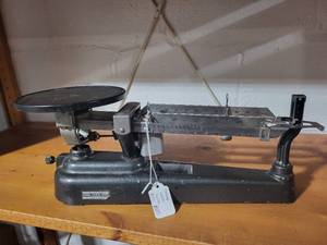 lot 22E image: Vintage Welch Scientific Company Balance Scale