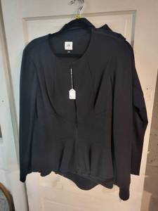 lot 28R image: Set of 3 Womens Black Jackets and Blazers, Size Medium