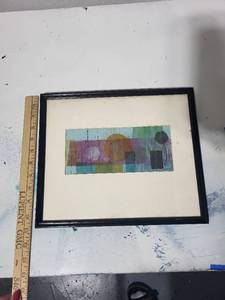 lot 31E image: Framed Abstract Print Signed by Dylan Alvarez