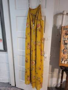 lot 203 image: Set of 3 Womens Boho Style Dresses and Jumpsuits, Sizes S, 12, and L