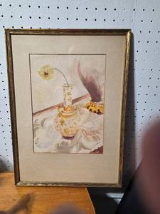 lot 61E image: Samuel B. Schaeffer 35 Framed Watercolor Painting
