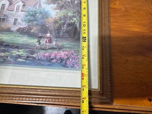 lot 63E image: Framed Artwork of Children in Garden Scene