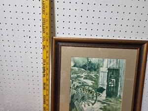 lot 73E image: Framed Carolyn Blish Winter Scene Print