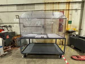 lot 42 image: Acrylic Fume Hood (586368) on Rolling Cart