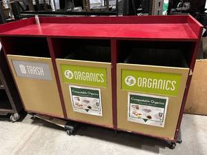 lot 48 image: 2 large trash bin organizers (586481)
