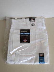 lot 31 image: NEW DICKIES DOUBLE KNEE UTILITY PANTS RELAXED FIT (38x30)