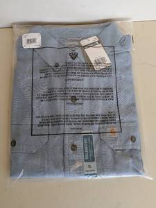 lot 34 image: NEW CARHARTT RELAXED FIT XL BUTTON UP SHIRT