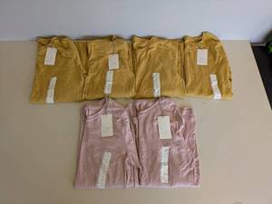 lot 43 image: 6 NEW A NEW DAY LONG SLEEVE SHIRT SIZE XL GOLDPINK