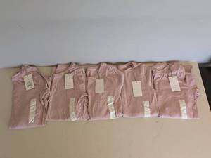 lot 39 image: 5 NEW A NEW DAY LONG SLEEVE SHIRT SIZE M PINK