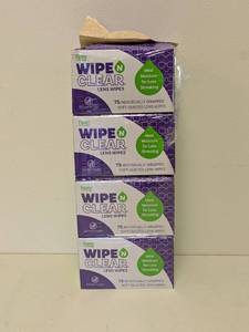 lot 81 image: FLENTS WIPE N CLEAR LENS WIPES 4 PACK