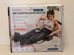 SHARPER IMAGE AIR COMPRESSION BOOTS SIZE S/M