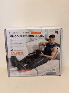 lot 102 image: SHARPER IMAGE AIR COMPRESSION BOOTS SIZE LXL