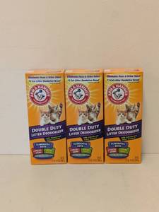 lot 118 image: (3) ARM & HAMMER DOUBLE DUTY LITTER DEODORIZER