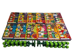 lot 12 image: SOUTH PARK VHS Collection and 2 Camera holders
