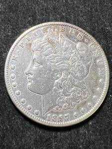 lot 06 image: 1897-S US MORGAN SILVER DOLLAR