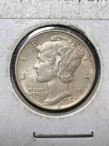 lot 22 image: 1942 US MERCURY DIME