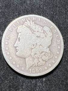 lot 39 image: 1899-S US MORGAN SILVER DOLLAR