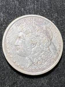 lot 43 image: 1891 US MORGAN SILVER DOLLAR