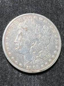 lot 48 image: 1901-O US MORGAN SILVER DOLLAR