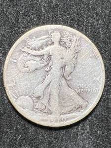 lot 73 image: 1919-S US WALKING LIBERTY HALF DOLLAR
