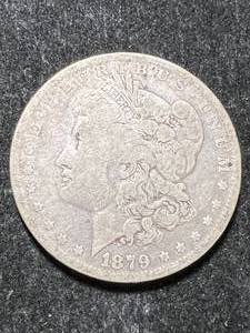 lot 76 image: 1879 US MORGAN SILVER DOLLAR