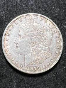 lot 79 image: 1878-S US MORGAN SILVER DOLLAR