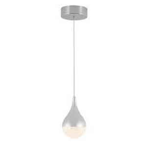 lot 63 image: Lot of  Artika Glitzer 6.5-Watt 1 Light Chrome Modern Integrated LED Mini Pendant Light Fixture for Kitchen Island     Customer  Returns See Pictures