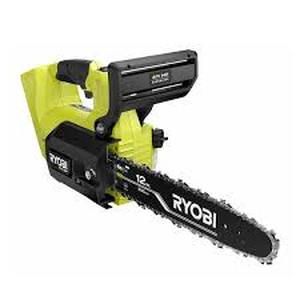 lot 64 image: RYOBI 40V HP Brushless 12 in. Top Handle Battery Chainsaw with 4.0 Battery and Charger      Customer  Returns See Pictures