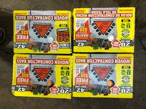 lot 15 image: Lot of Demobags 42-Gallon Contractor Heavy Duty Trash Bags (20-Count) Customer Returns See Pictures