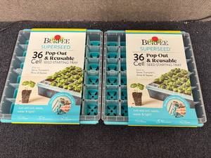 lot 52 image: 2 36ct Burpee Superseed Seed Starting Trays