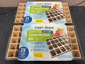 lot 58 image: 2 Ferry Morse 50ct Seed Starting Kits