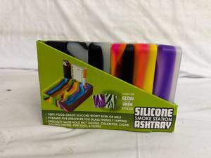 lot 83 image: 6 Pack of Silicone Smoking Station Ashtrays