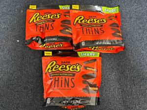 lot 163 image: 3 Packs of Reeses Dark Chocolate Thins