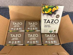 lot 169 image: 6 Packs of Tazo Earl Grey Tea