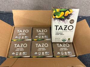 lot 170 image: 6 Packs of Tazo Earl Grey Tea