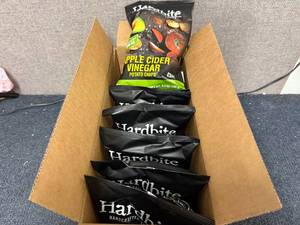 lot 208 image: 6 Bags of Hardbite Apple Cider Vinegar Chips