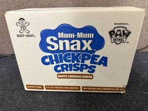 lot 221 image: 8 Packs of Snax Chickpea Crisps - White Cheddar Cheese