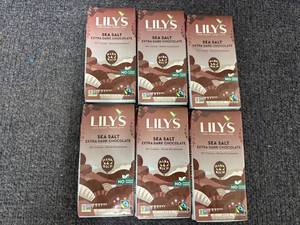 lot 241 image: 6 Bars of Lilys Dark Chocolate Bars